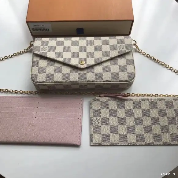Felicie Louis Vuitton Pochette Damier N63106 Bag 0621